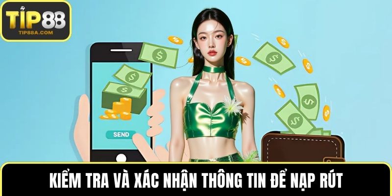 Kiểm tra và xác nhận thông tin để nạp rút